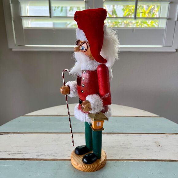 Holiday Time Santa Claus Nutcracker 12" Wooden Walmart Exclusive Christmas Decor - Picture 2 of 9